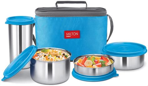 milton stainless steel lunch box for school|lunch boxes online.